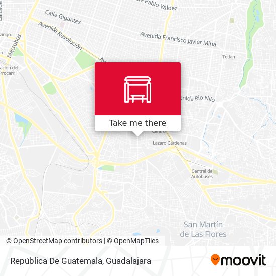 República De Guatemala map