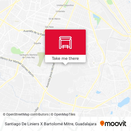 Santiago De Liniers X Bartolomé Mitre map