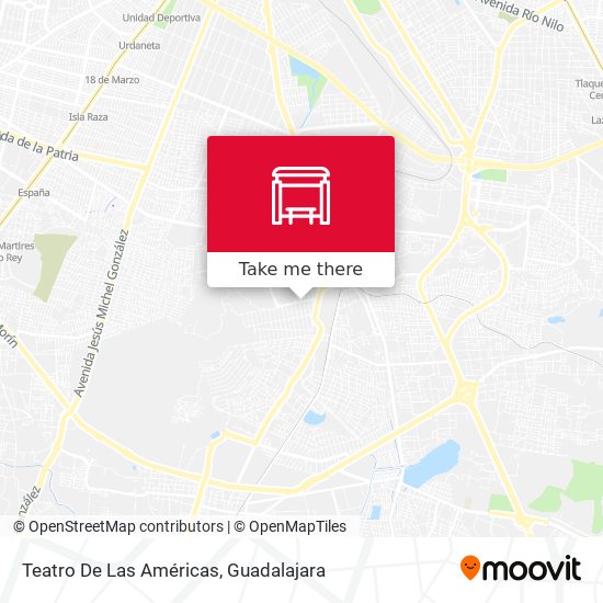 Mapa de Teatro De Las Américas
