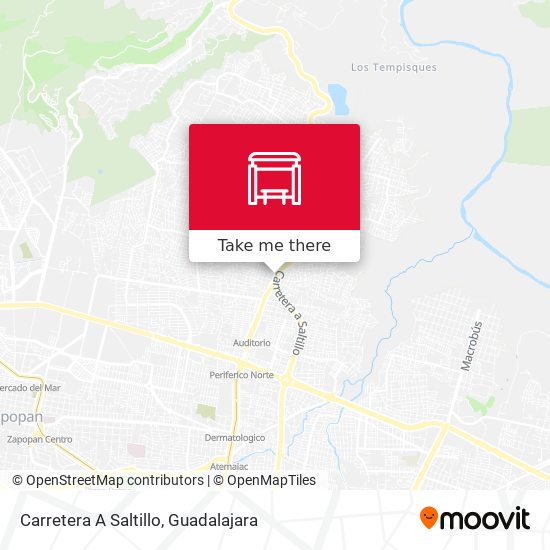 Carretera A Saltillo map