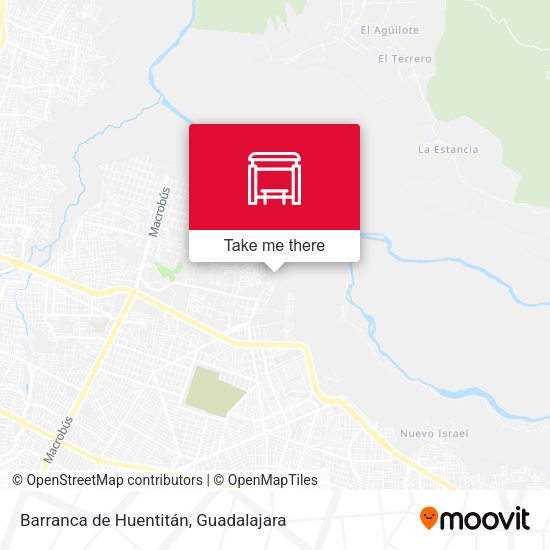 Barranca de Huentitán map