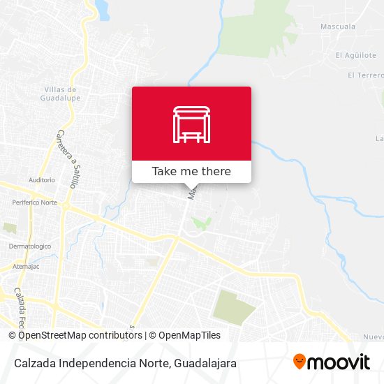 Calzada Independencia Norte map