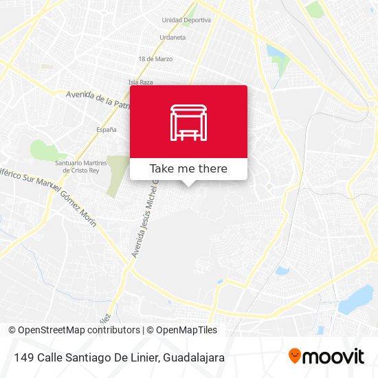 149 Calle Santiago De Linier map