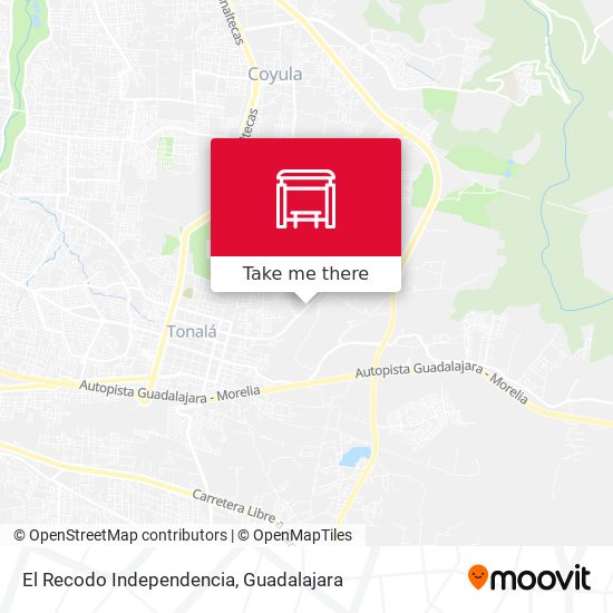 Mapa de El Recodo Independencia