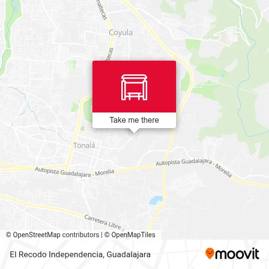 El Recodo Independencia map