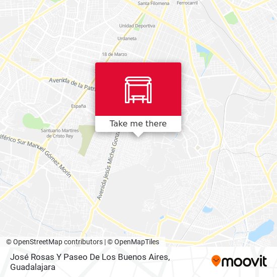 José Rosas Y Paseo De Los Buenos Aires map
