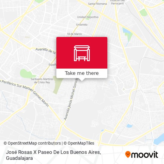 José Rosas X Paseo De Los Buenos Aires map