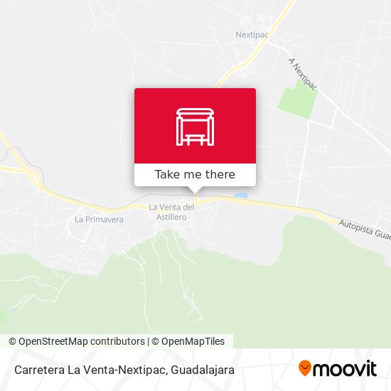 Carretera La Venta-Nextipac map
