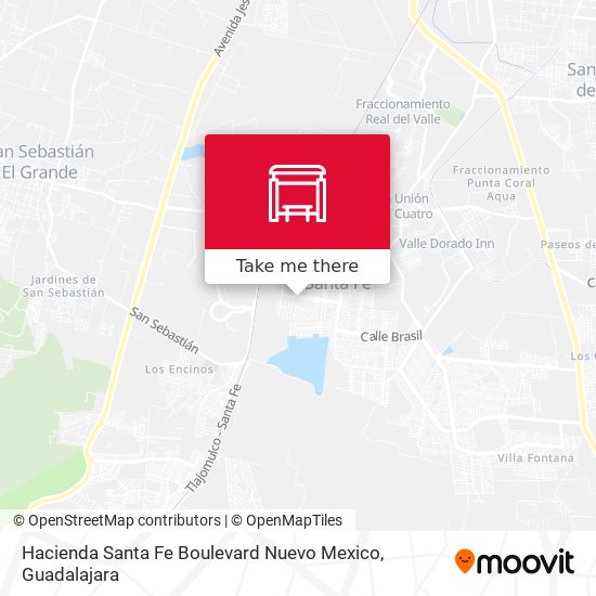 Mapa de Hacienda Santa Fe Boulevard Nuevo Mexico