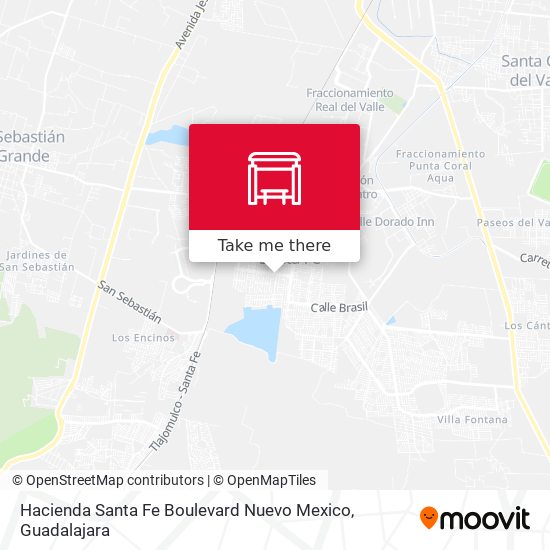 Mapa de Hacienda Santa Fe Boulevard Nuevo Mexico