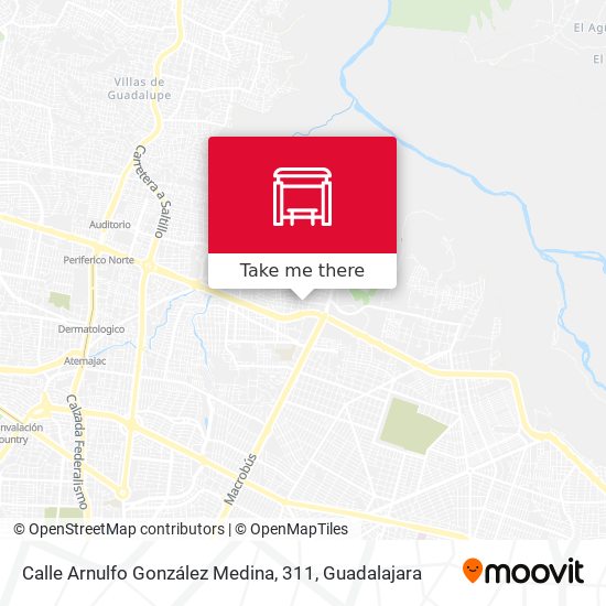 Mapa de Calle Arnulfo González Medina, 311