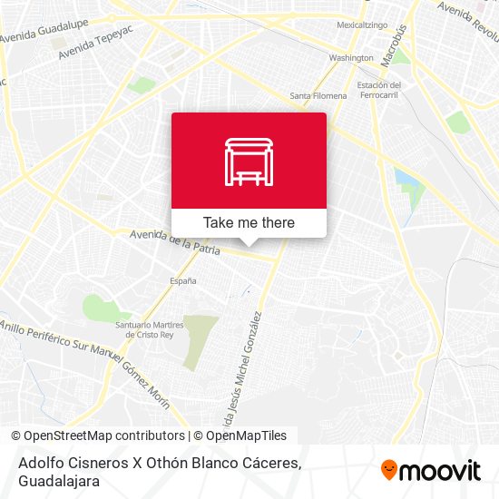 Adolfo Cisneros X Othón Blanco Cáceres map