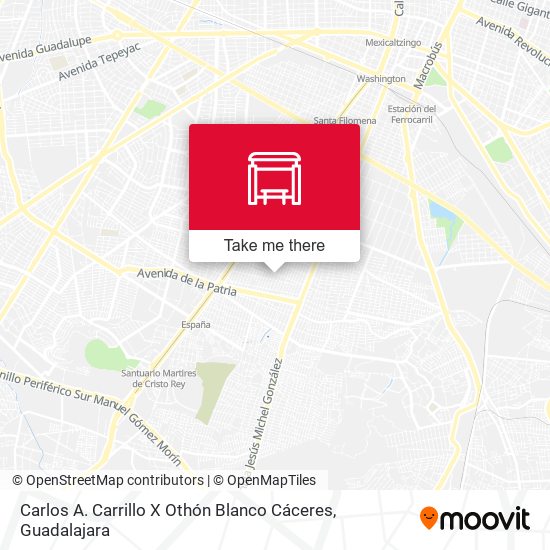Carlos A. Carrillo X Othón Blanco Cáceres map