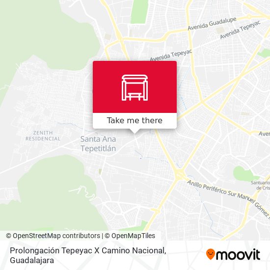 Mapa de Prolongación Tepeyac X Camino Nacional