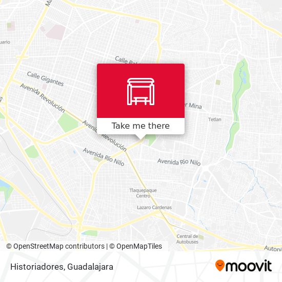 Mapa de Historiadores