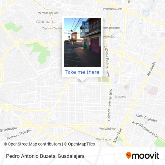 Pedro Antonio Buzeta map