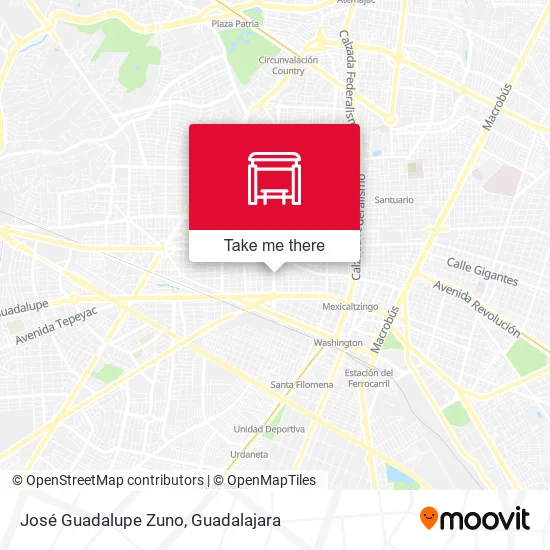 José Guadalupe Zuno map