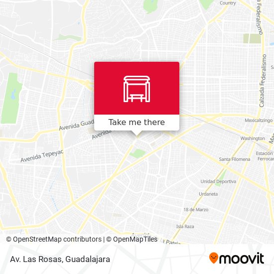Mapa de Av. Las Rosas