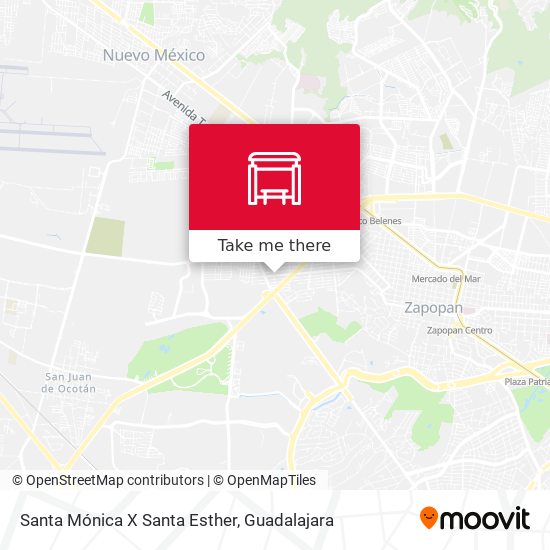 Mapa de Santa Mónica X Santa Esther