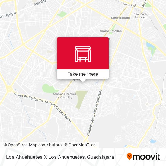 Mapa de Los Ahuehuetes X Los Ahuehuetes