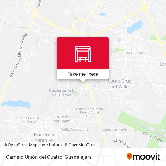Mapa de Camino Unión del Cuatro