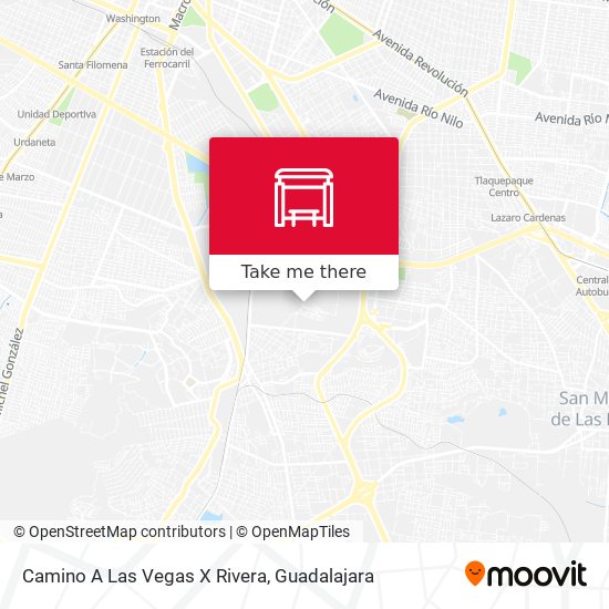 Camino A Las Vegas X Rivera map