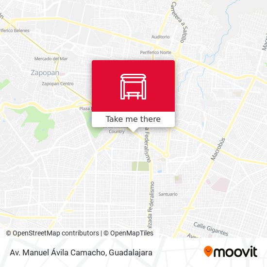 Av. Manuel Ávila Camacho map