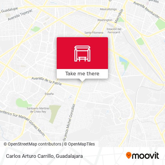 Carlos Arturo Carrillo map