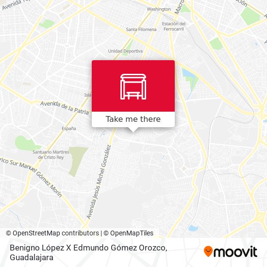 Benigno López X Edmundo Gómez Orozco map