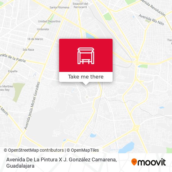 Avenida De La Pintura X J. González Camarena map