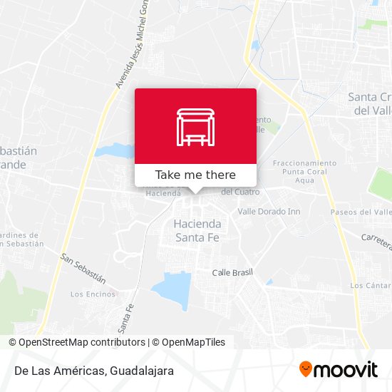De Las Américas map