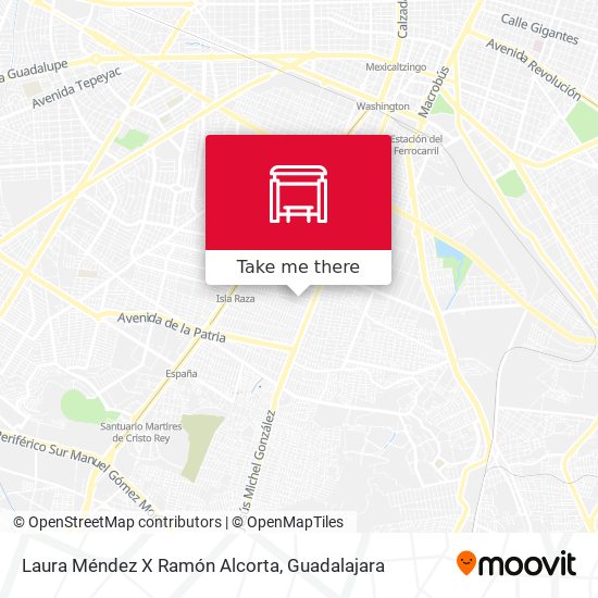 Laura Méndez X Ramón Alcorta map