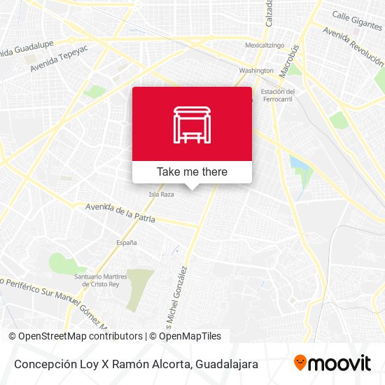 Concepción Loy X Ramón Alcorta map