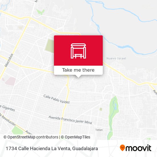 1734 Calle Hacienda La Venta map