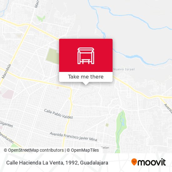 Mapa de Calle Hacienda La Venta, 1992
