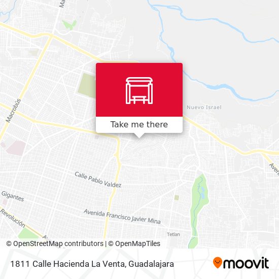 Mapa de 1811 Calle Hacienda La Venta