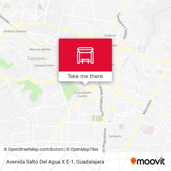 Avenida Salto Del Agua X E-1 map