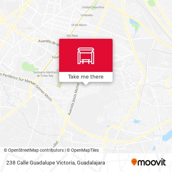 238 Calle Guadalupe Victoria map