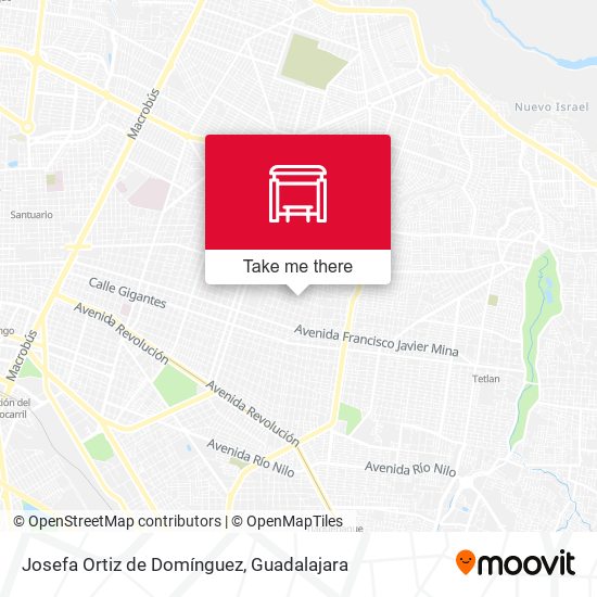 Mapa de Josefa Ortiz de Domínguez