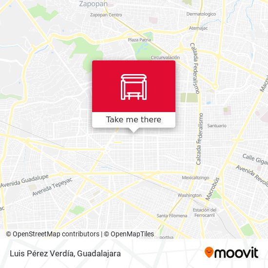 Luis Pérez Verdía map