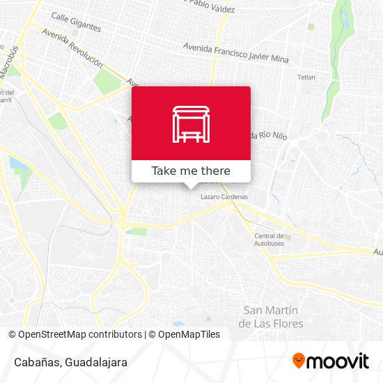 Mapa de Cabañas
