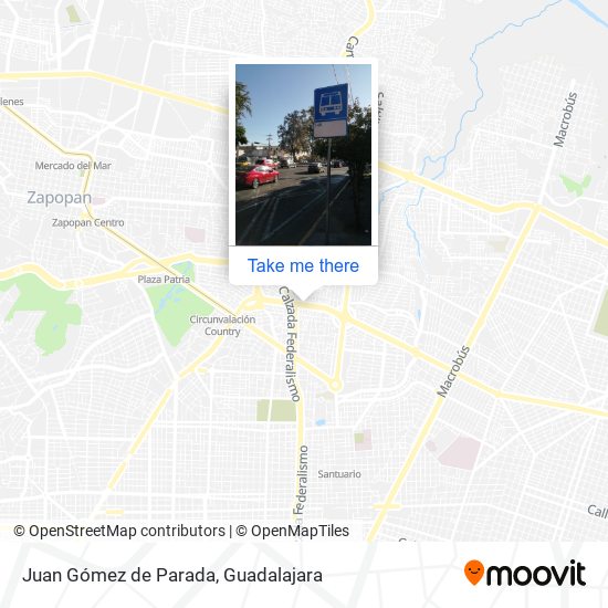 Juan Gómez de Parada map