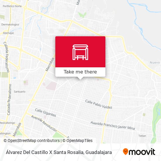 Álvarez Del Castillo X Santa Rosalía map