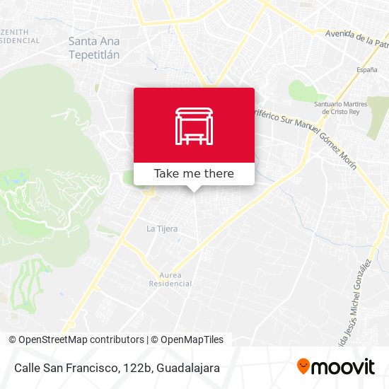 Mapa de Calle San Francisco, 122b