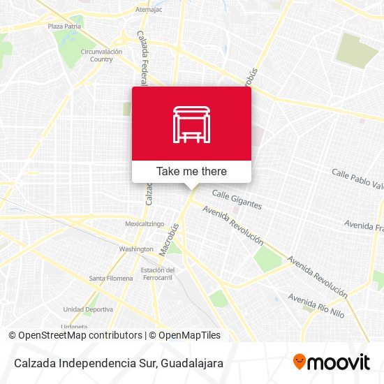 Calzada Independencia Sur map
