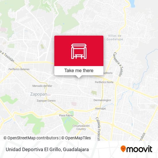 Unidad Deportiva El Grillo map
