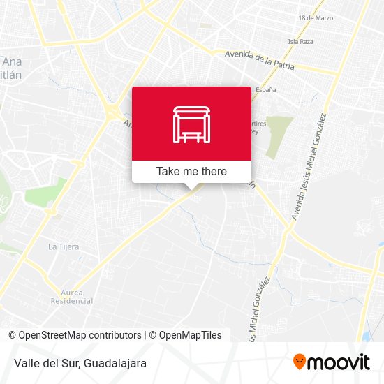 Mapa de Valle del Sur