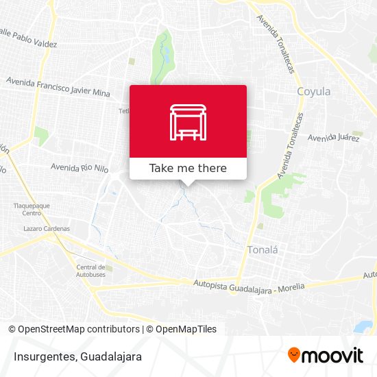 Insurgentes map