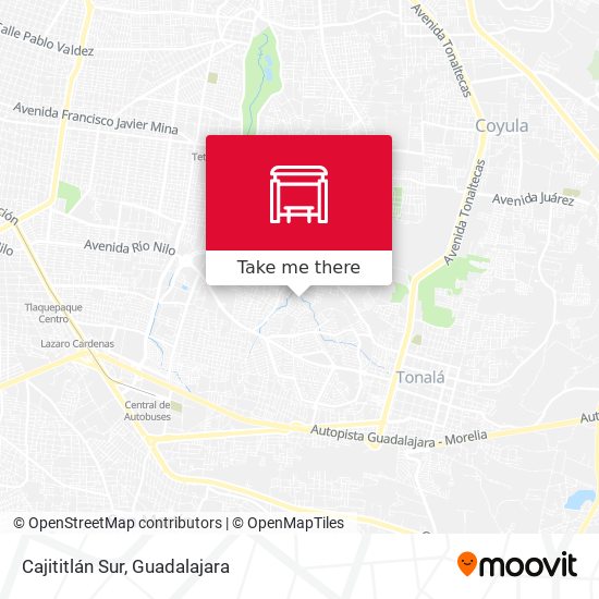 Mapa de Cajititlán Sur