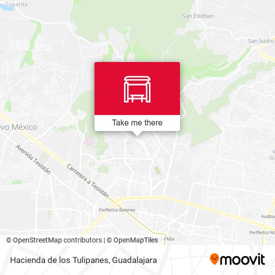 Hacienda de los Tulipanes map